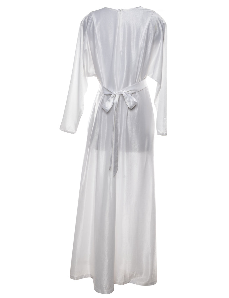 White Evening Dress - M