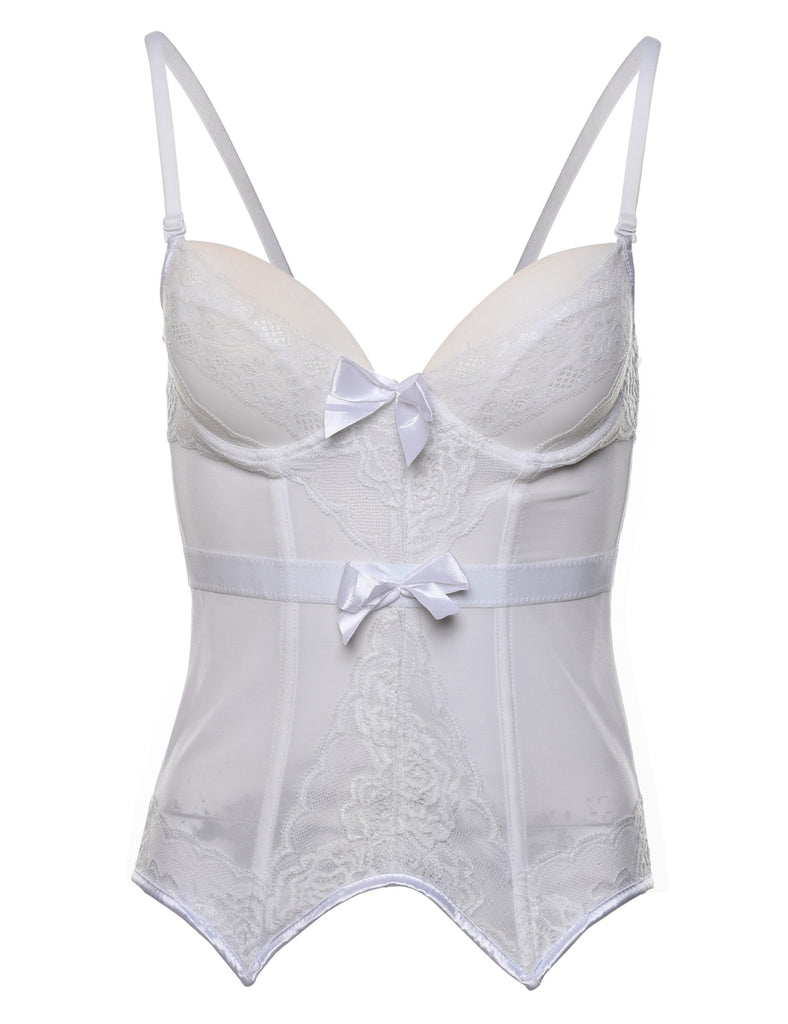 White Lace Bustier - S