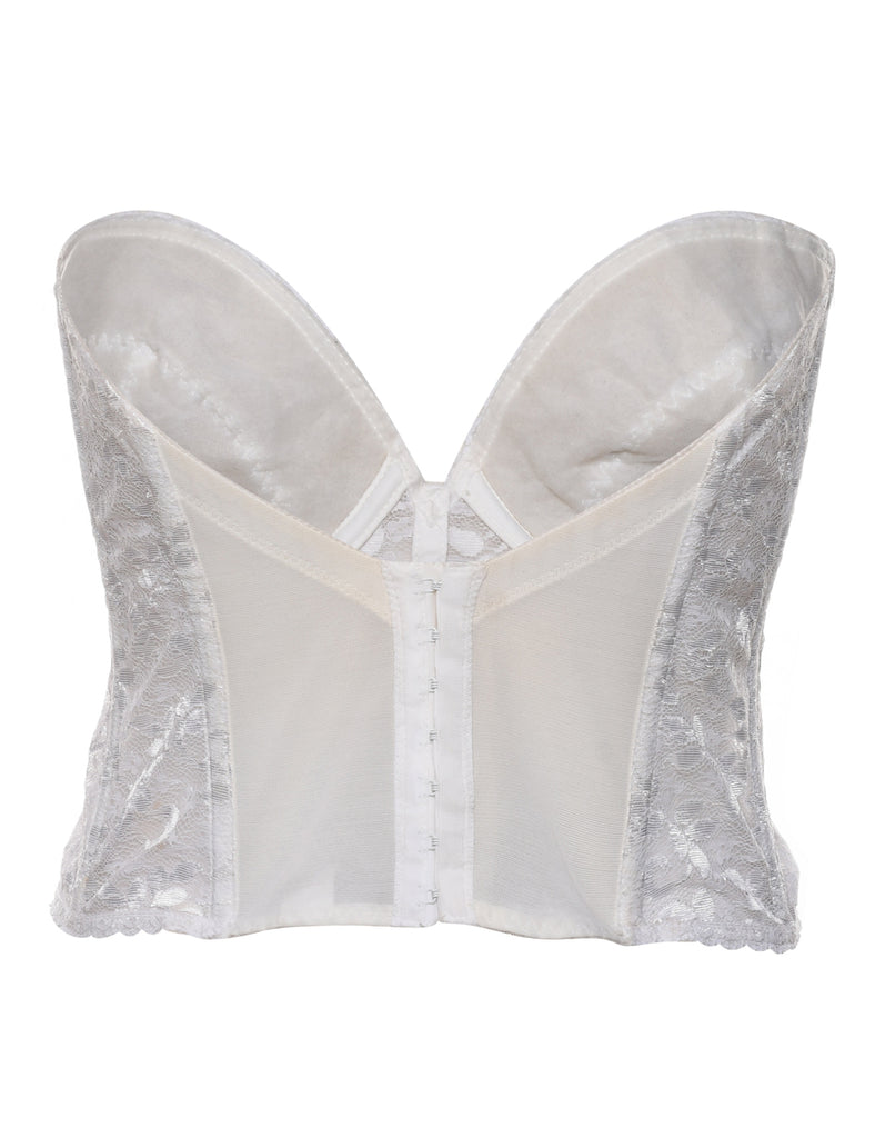 White Lace Bustier - S