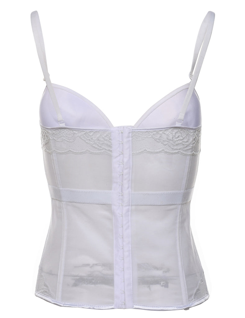 White Lace Bustier - S