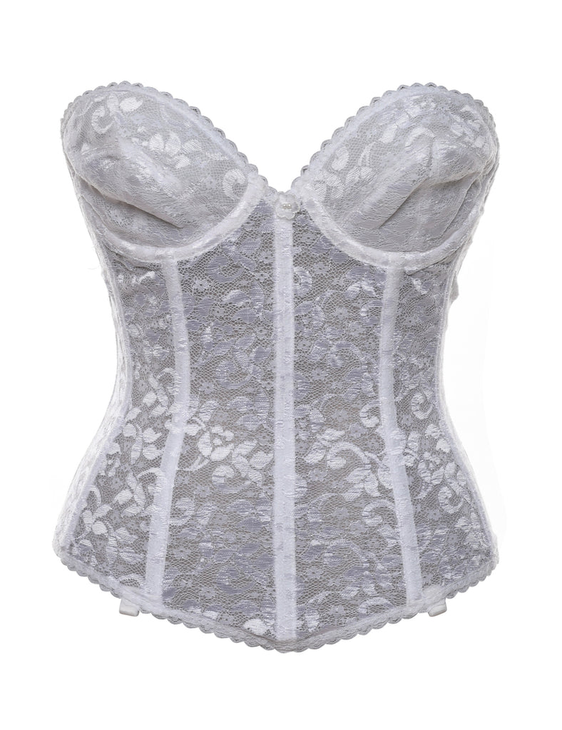 White Lace Corset - XS