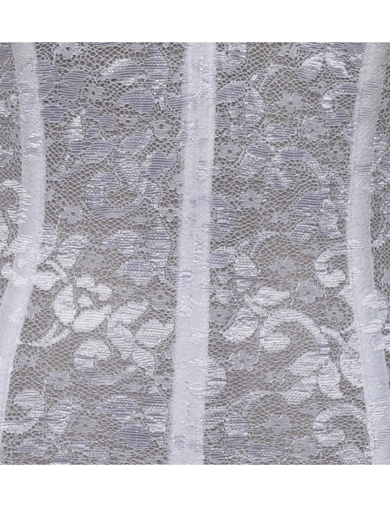 White Lace Corset - XS