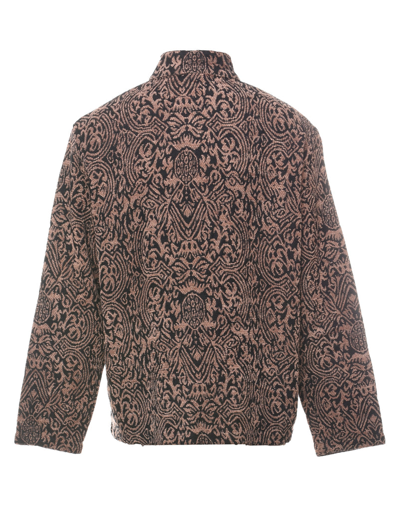 White Stag Patterned Tapestry Jacket - M