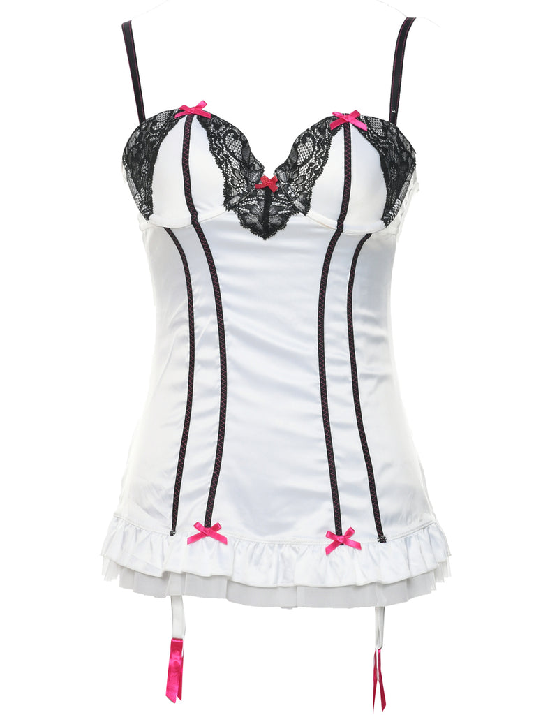White Y2K Bustier - XS