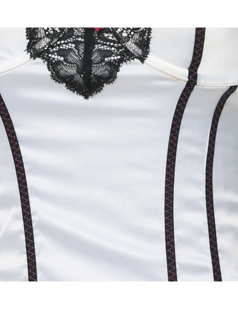 White Y2K Bustier - XS