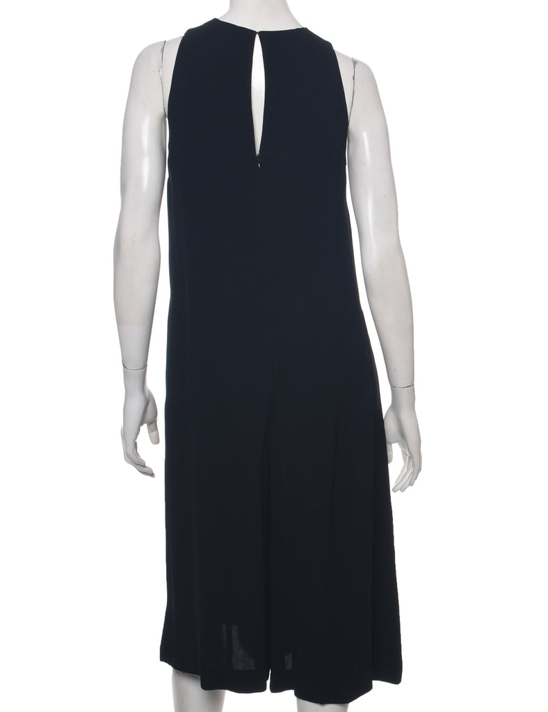 Wide Leg Black Jumpsuit - M