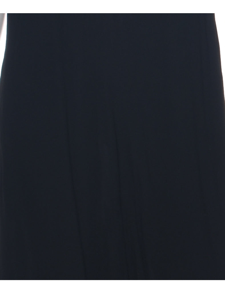 Wide Leg Black Jumpsuit - M