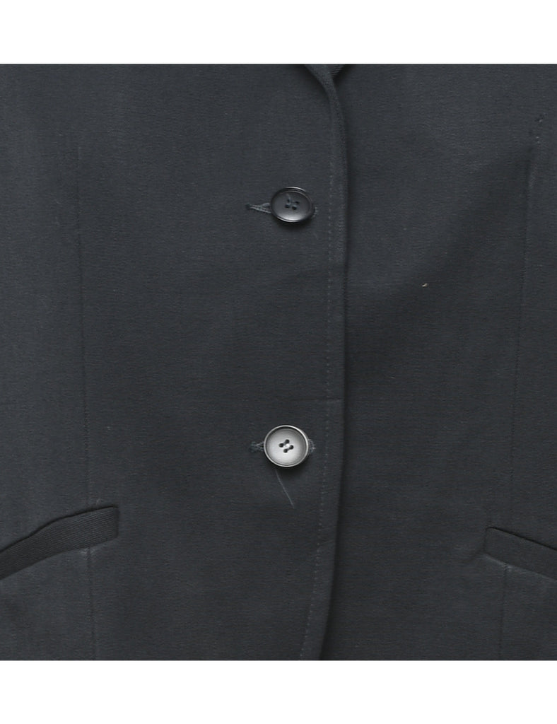 Wool Black Blazer - M