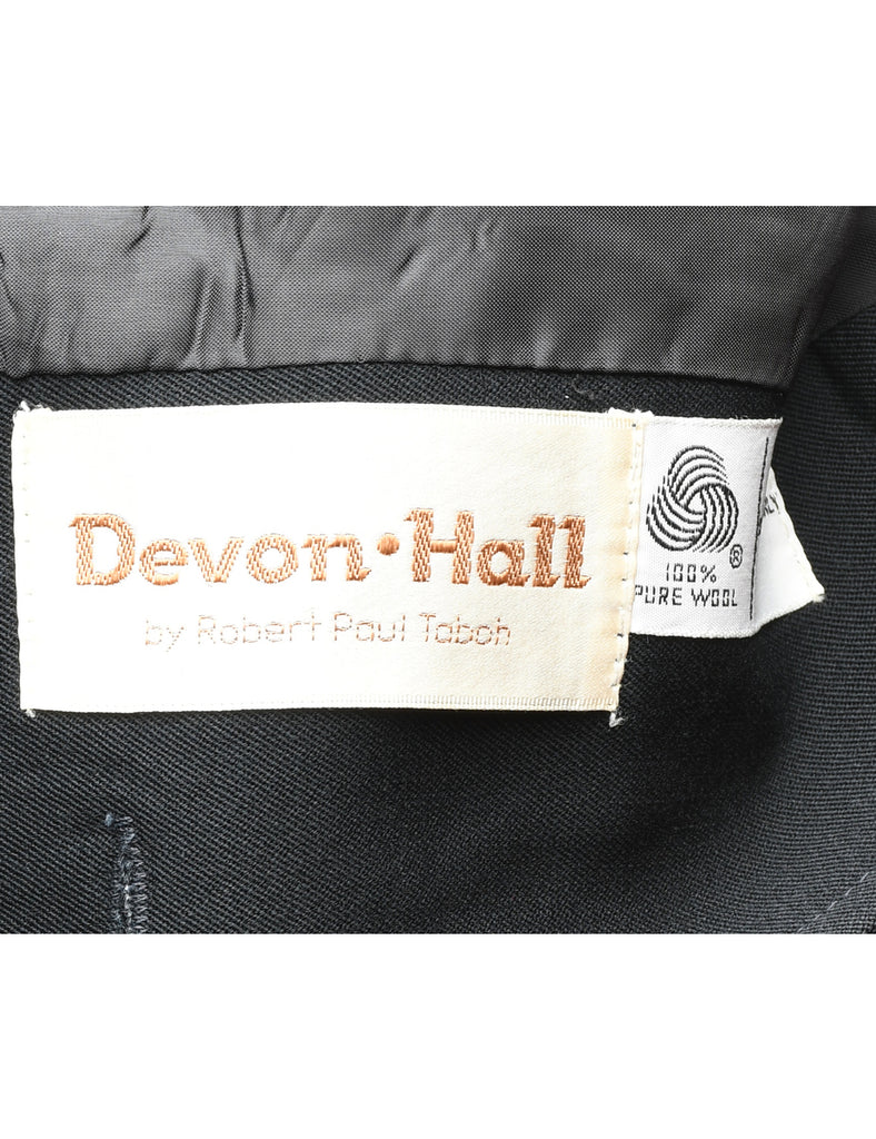 Wool Black Blazer - M