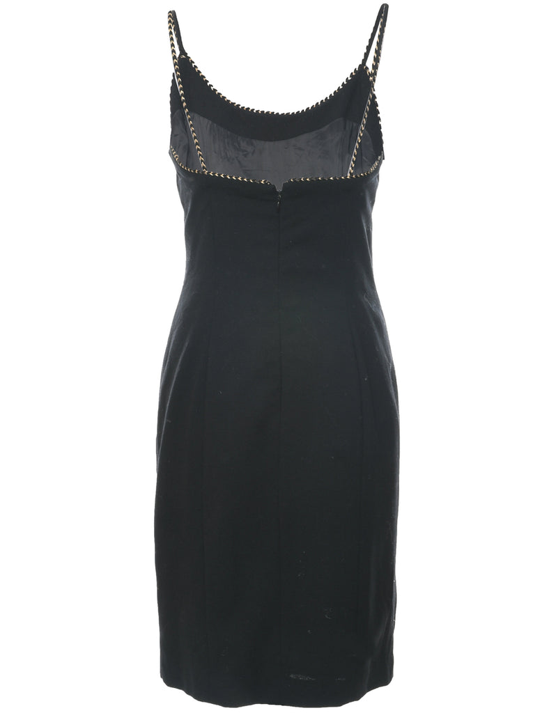 Wool Black Dress - S