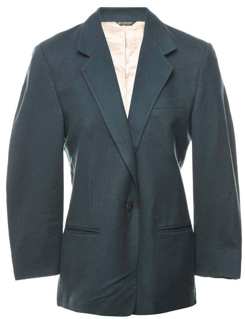 Wool Dark Green Blazer - M