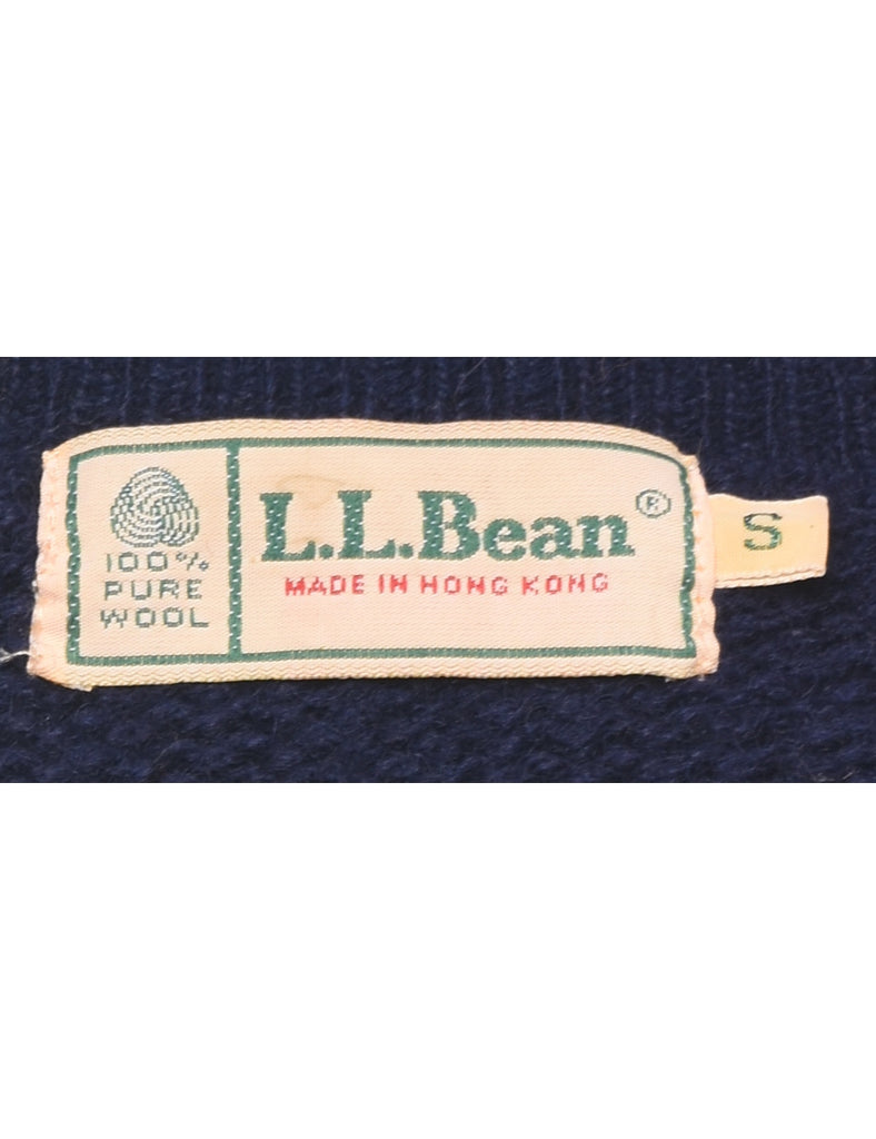 Wool L.L. Bean Cable Knit Cardigan - S