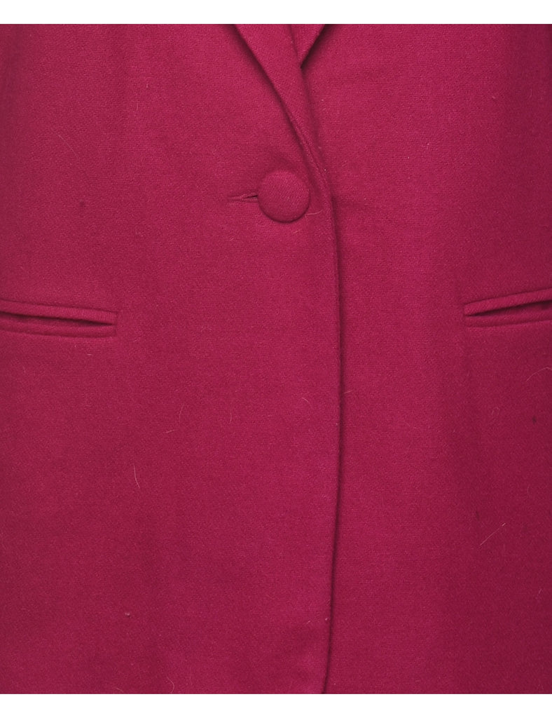 Wool Magenta Blazer - L