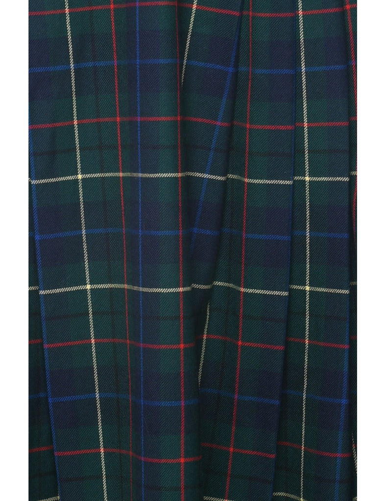 Wool Pendleton Midi Skirt - S