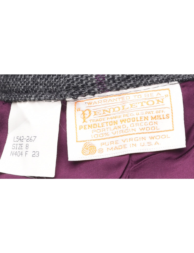 Wool Pendleton Pencil Skirt - S