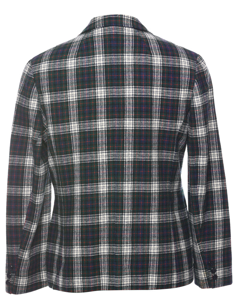 Wool Pendleton Plaid Blazer - M