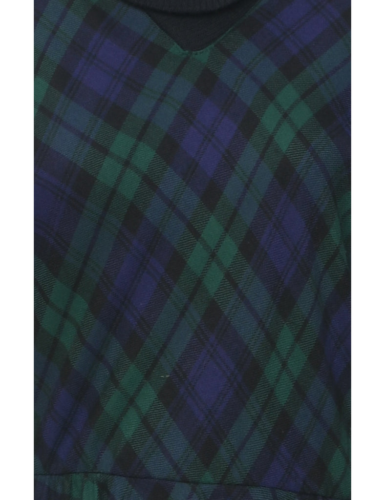 Wool Tartan Dress - M