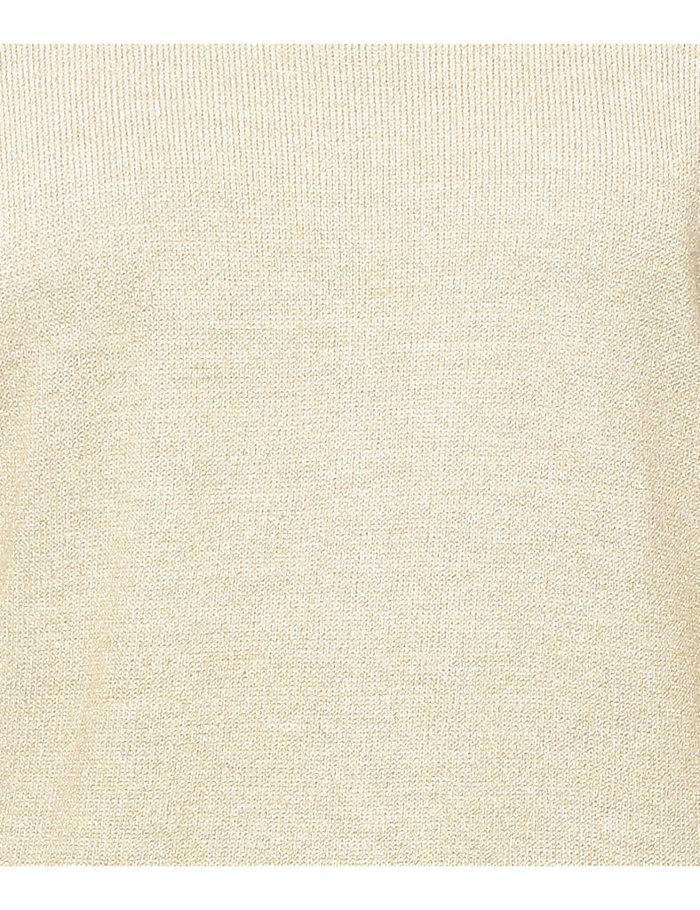 Worthington Lurex Thread Pattern Jumper - M