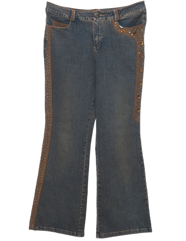 Y2K Low Waist Bootcut Jeans - W34 L31