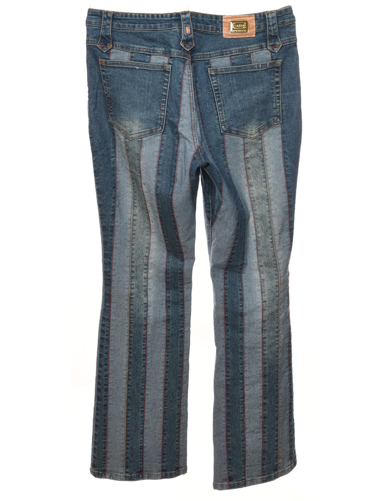 Y2K Patchwork Jeans - W36 L32