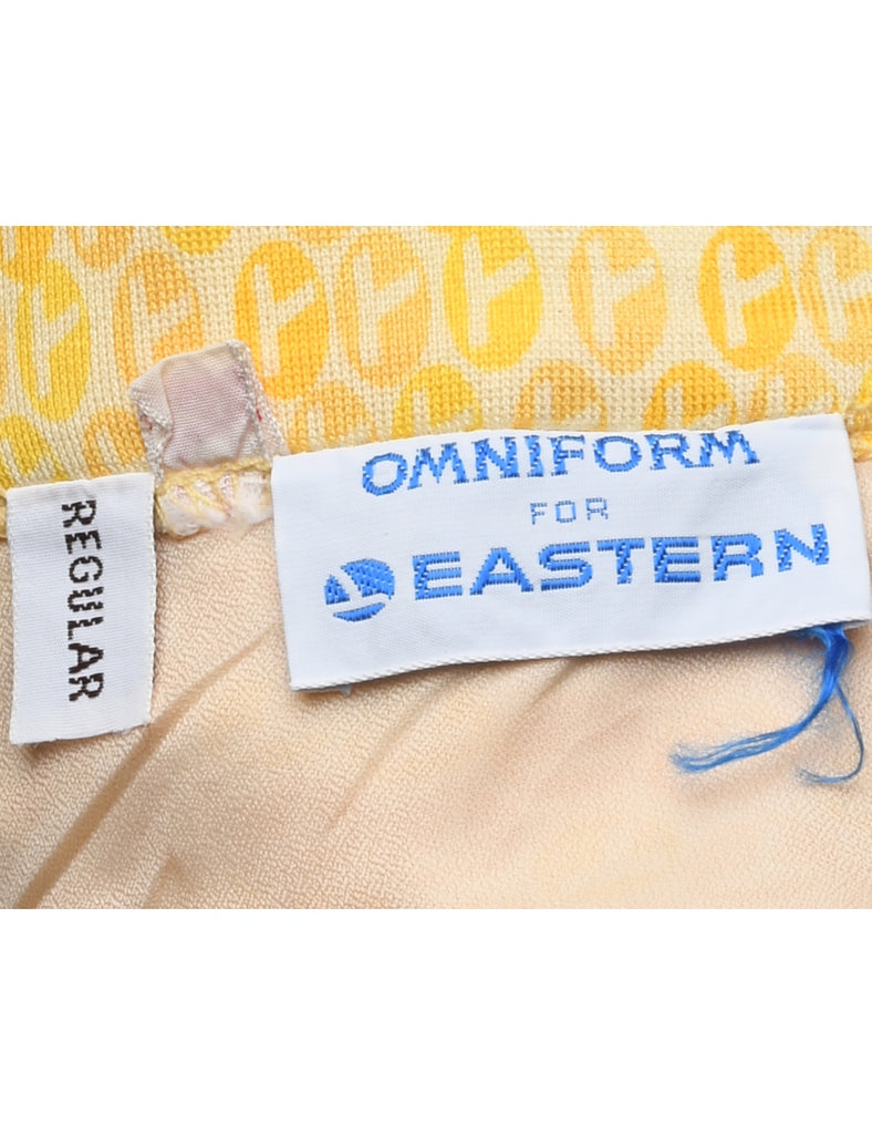 Yellow Flared Skirt - S