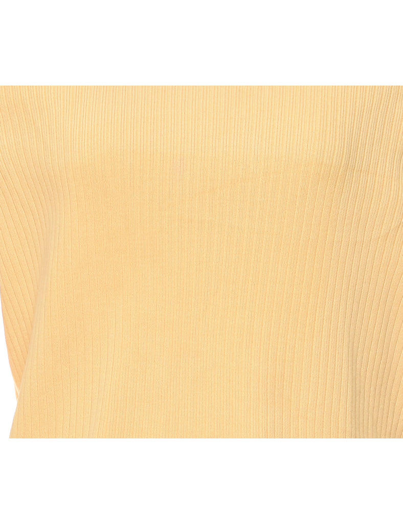 Yellow Turtleneck Jumper - M