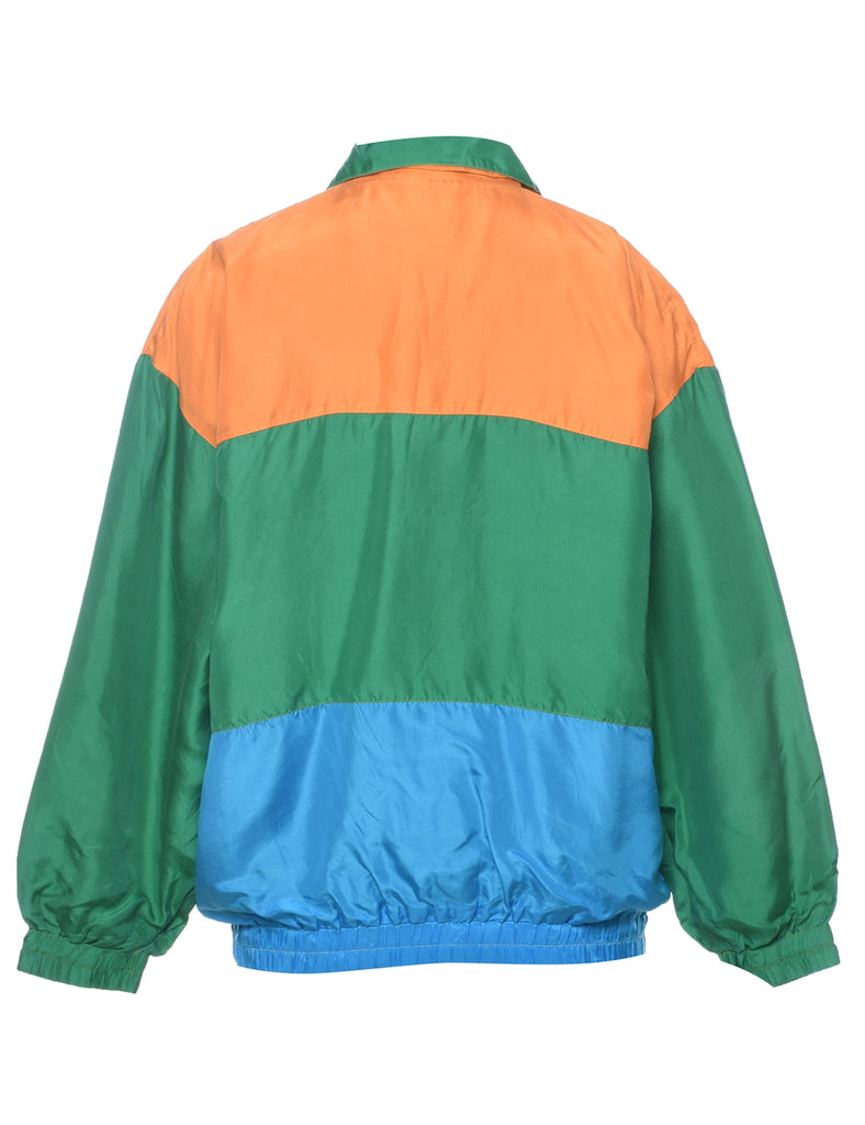 Zip Front Colour Block Jacket - L