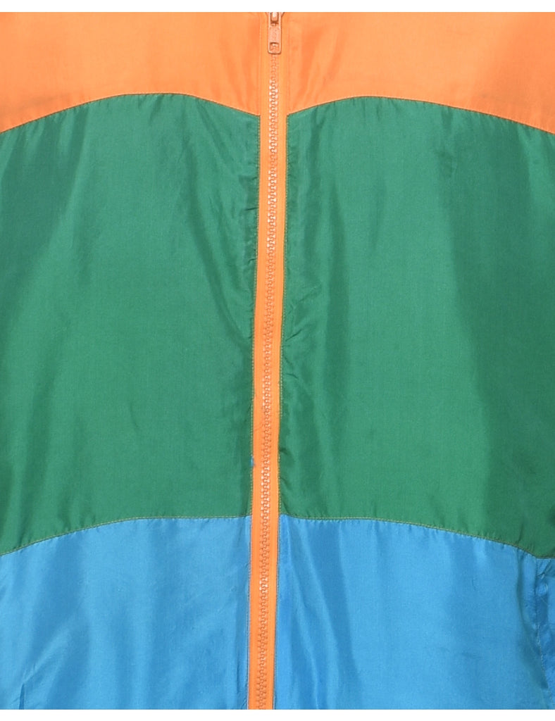 Zip Front Colour Block Jacket - L