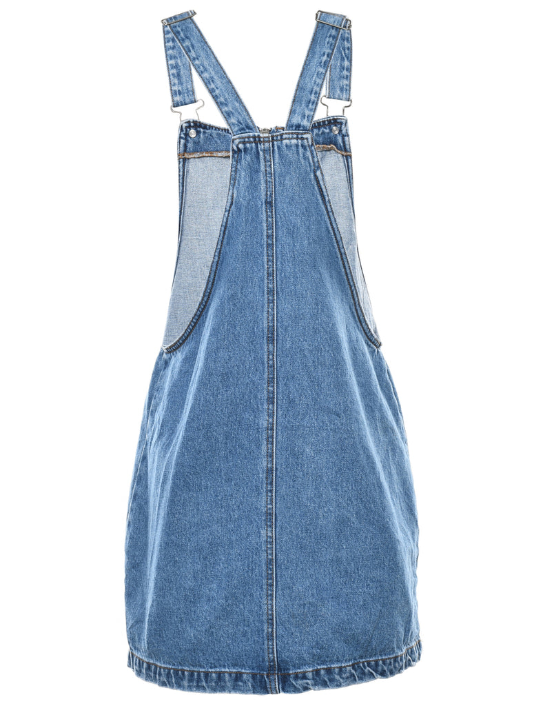 Zip Front Denim Dress - S
