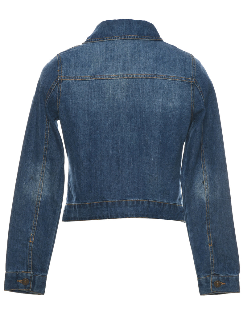 Zip Front Denim Jacket - S