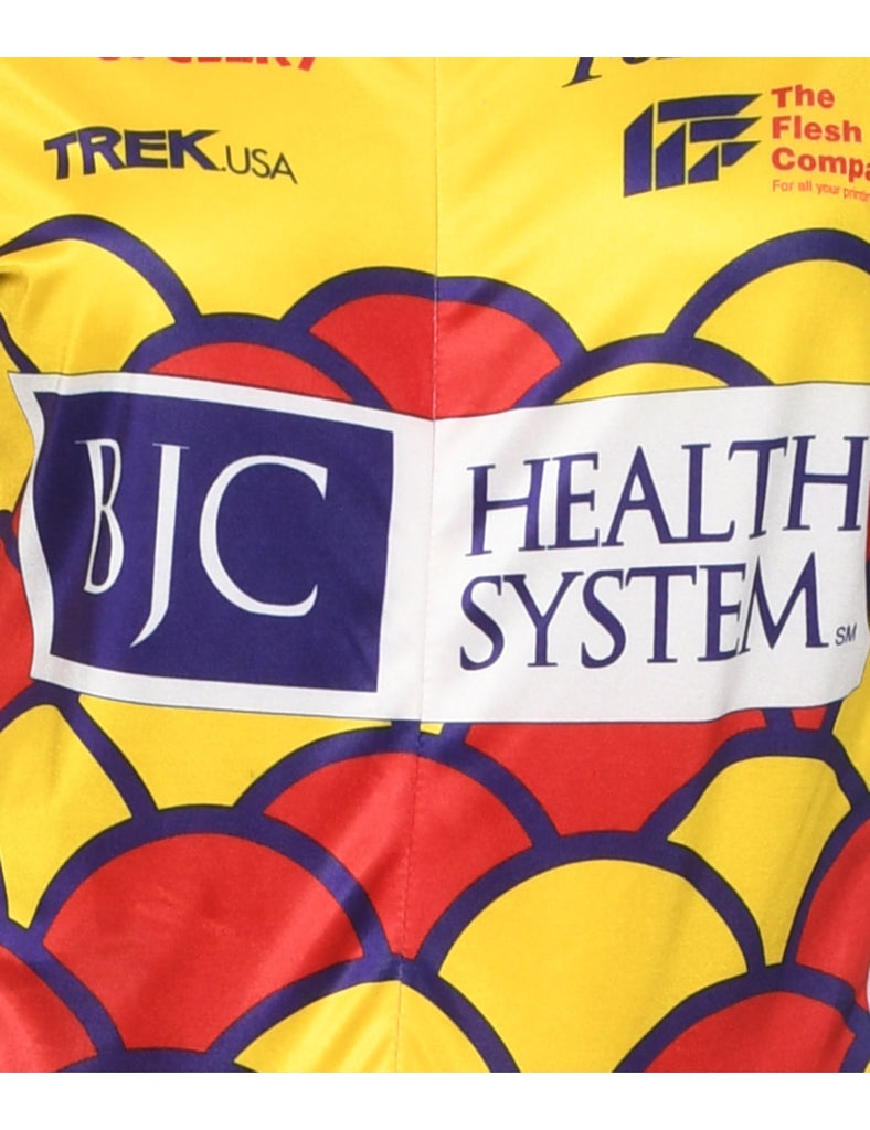 Zip Front Granada Cyclery Playsuit - L