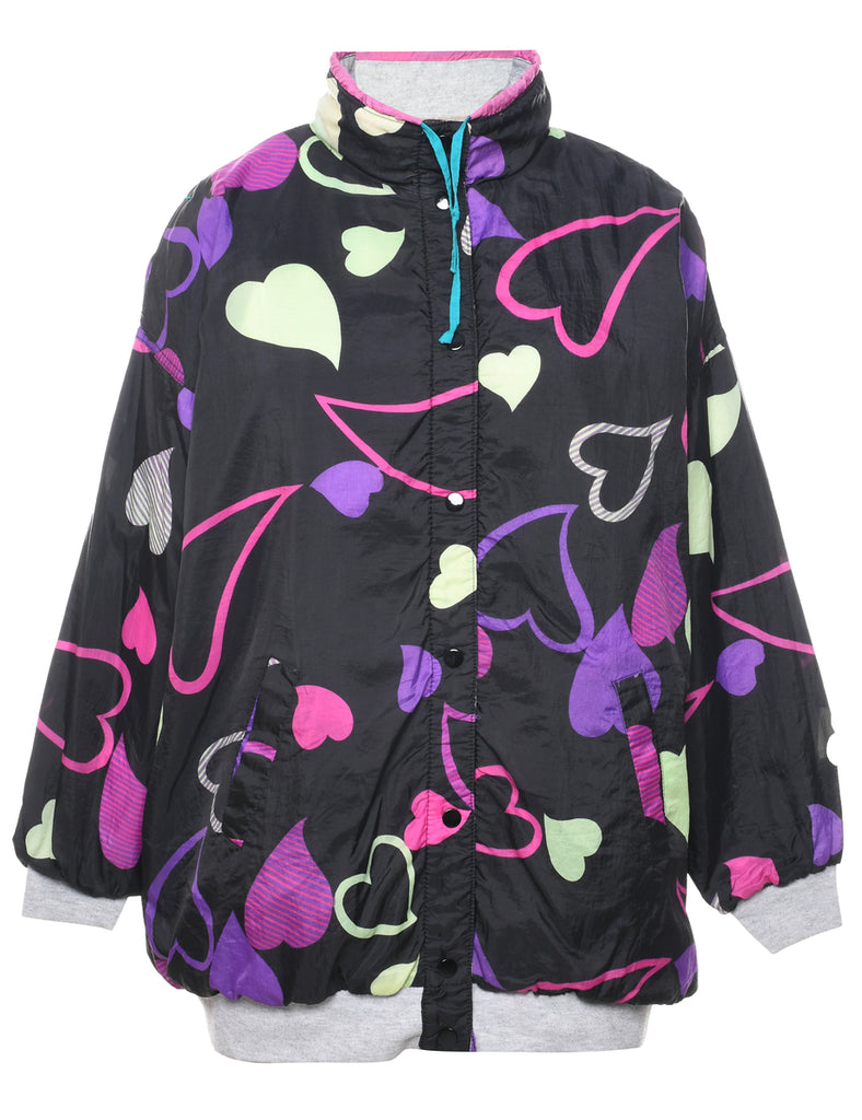 Zip Front Nylon Jacket - L