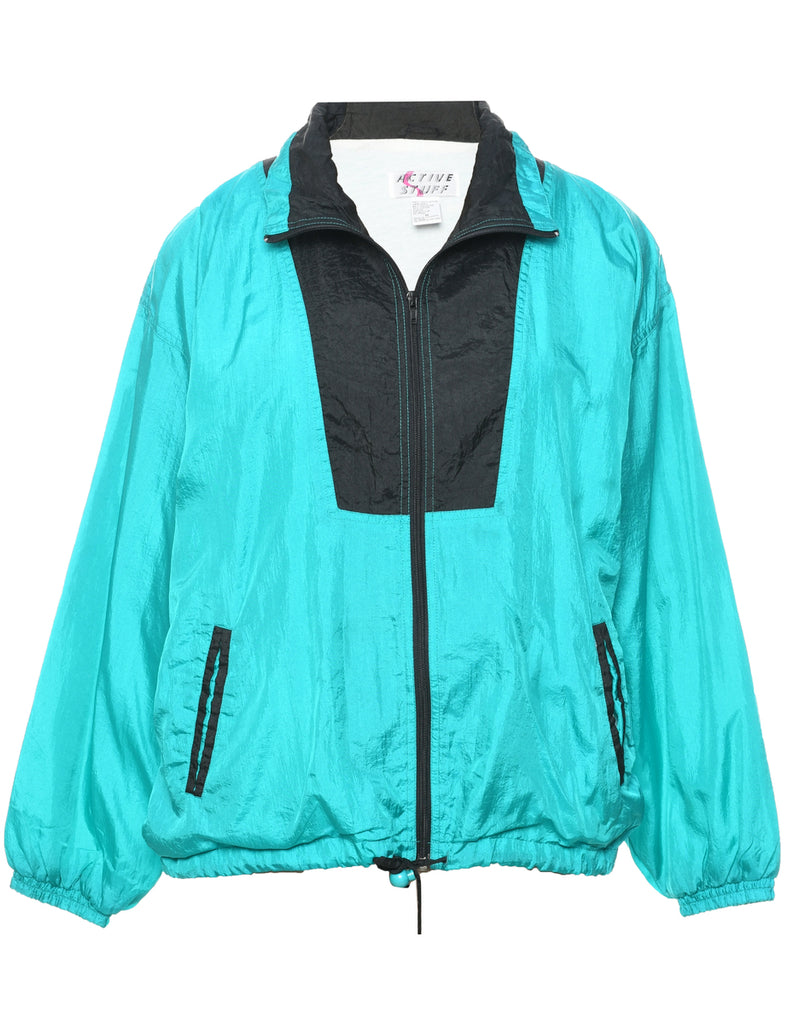 Zip Front Nylon Jacket - M