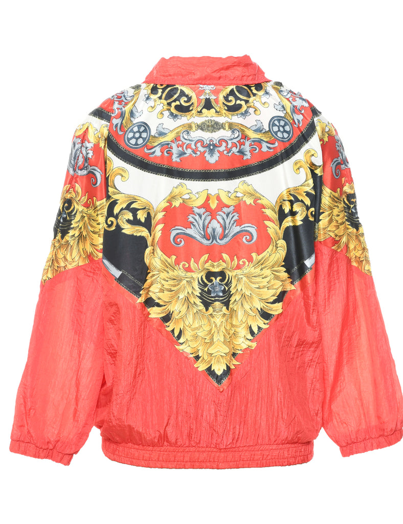 Zip Front Nylon Jacket - L