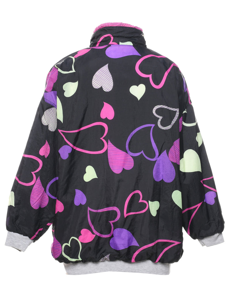 Zip Front Nylon Jacket - L