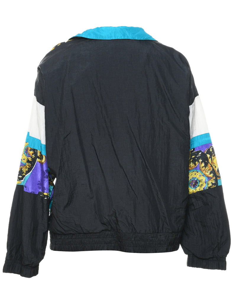 Zip Front Nylon Jacket - L