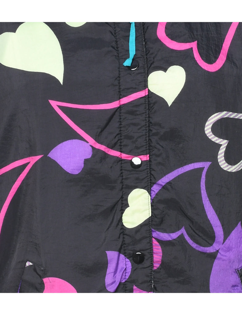 Zip Front Nylon Jacket - L