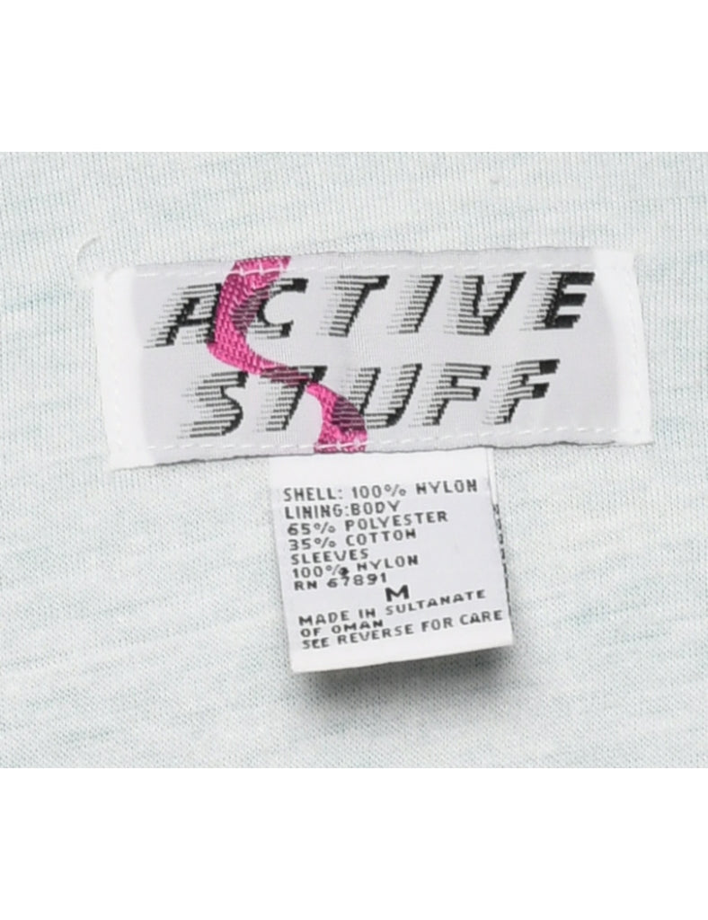 Zip Front Nylon Jacket - M