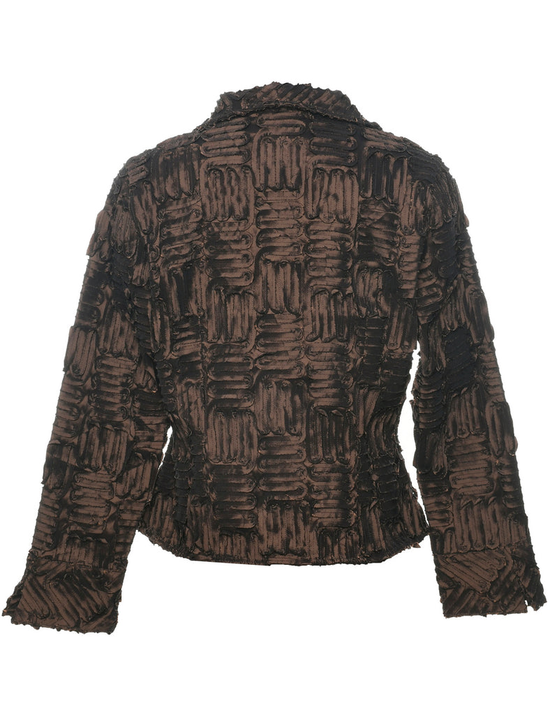 Zip Front Y2K Evening Jacket - M