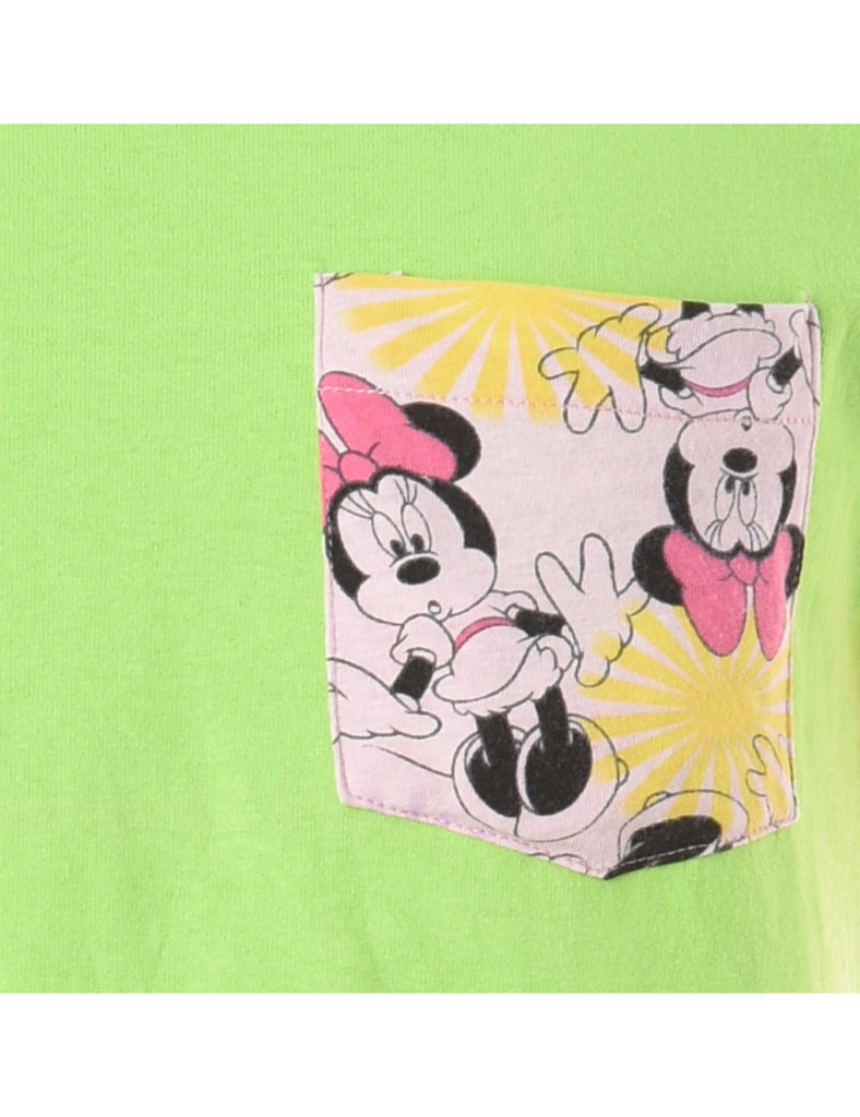 Reworked Disney Pocket Colour Block T-shirt - XS