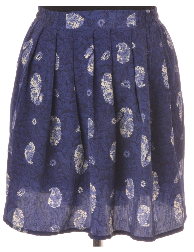 Beyond Retro Label Amy Short Skirt Navy With An Elasticized Back - Skirts - Beyond Retro