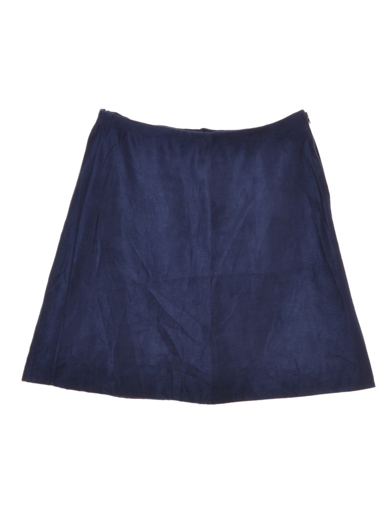 Blue Suede Skirt - Skirts - Beyond Retro