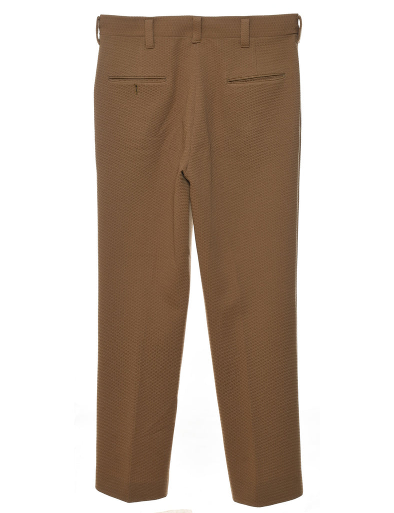 1970s Brown Classic Suit Trousers - W32 L30