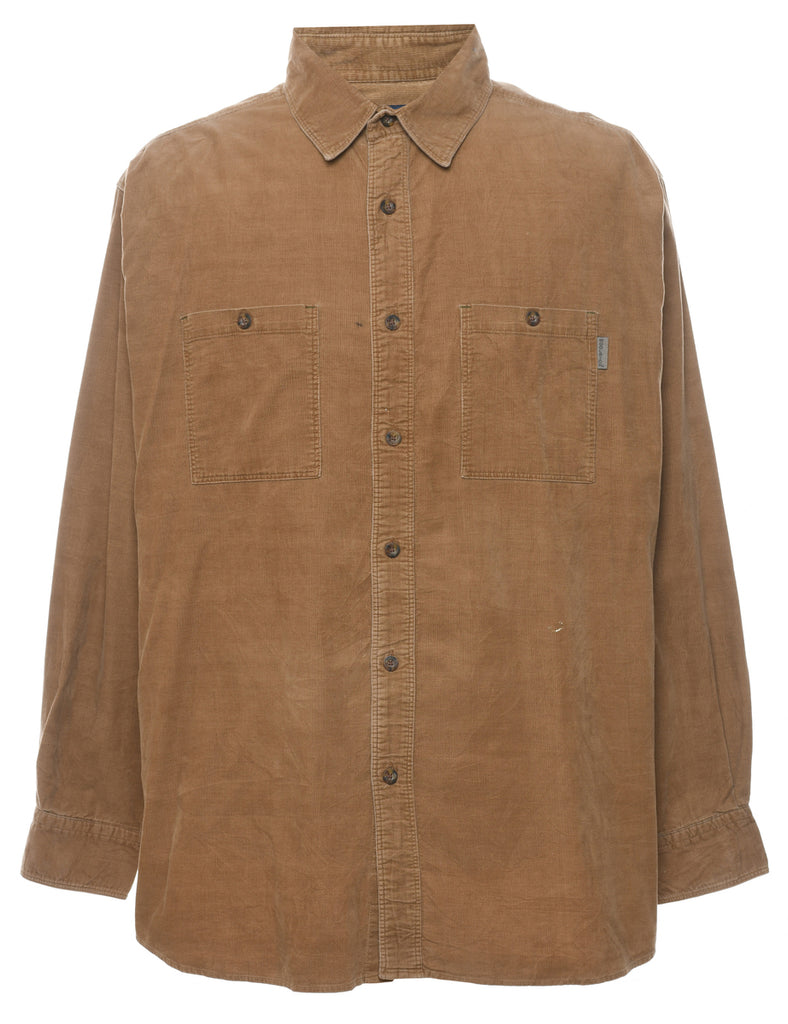 Brown Corduroy Woolrich Shirt - M