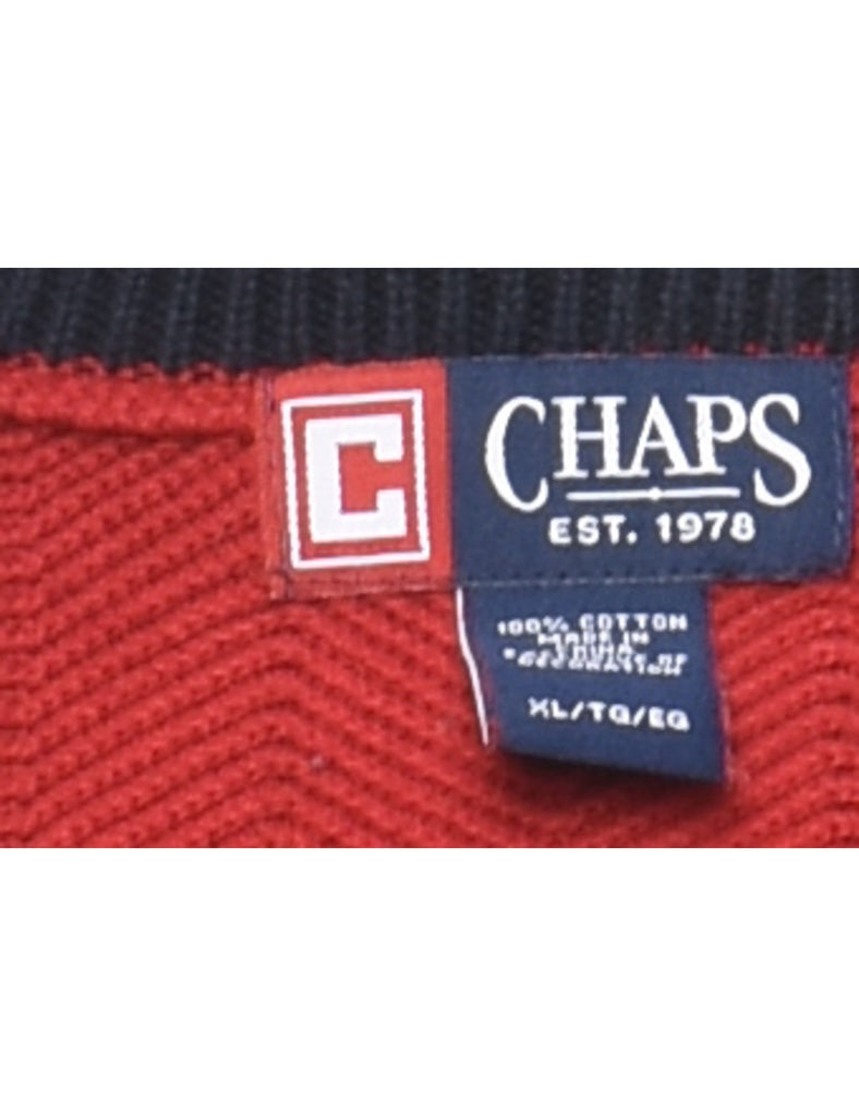 Chaps Herringbone Tweed Jumper - XL