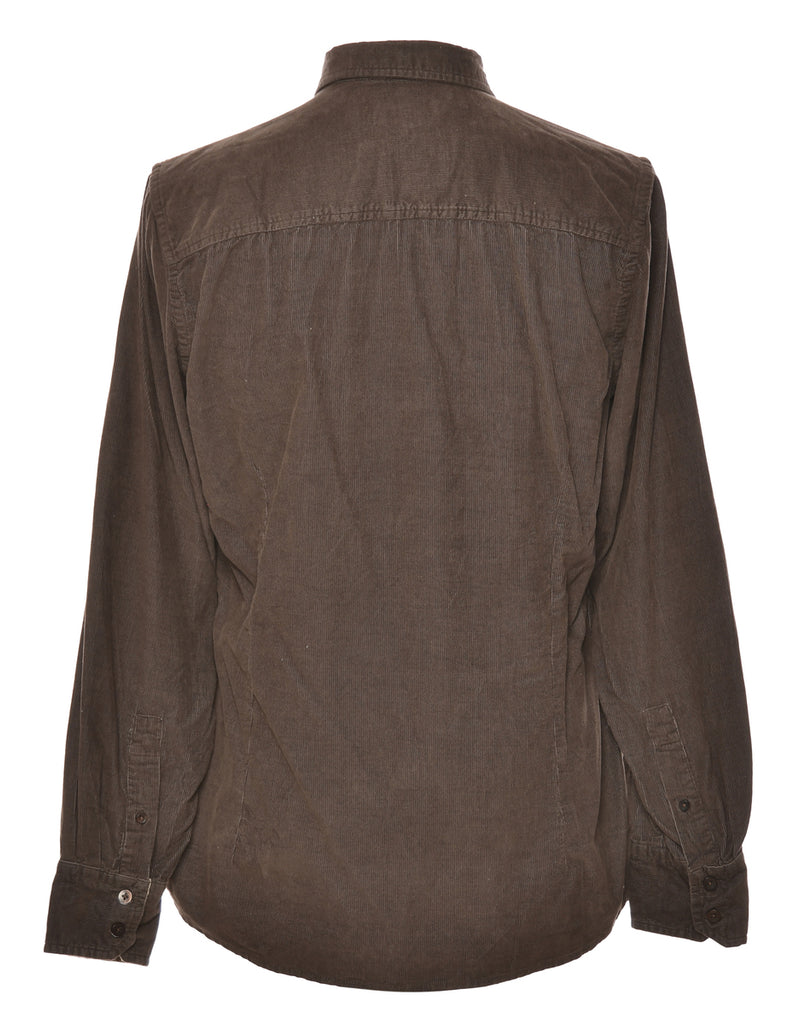 Corduroy Dark Brown Shirt - M