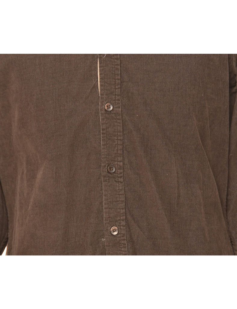 Corduroy Dark Brown Shirt - M