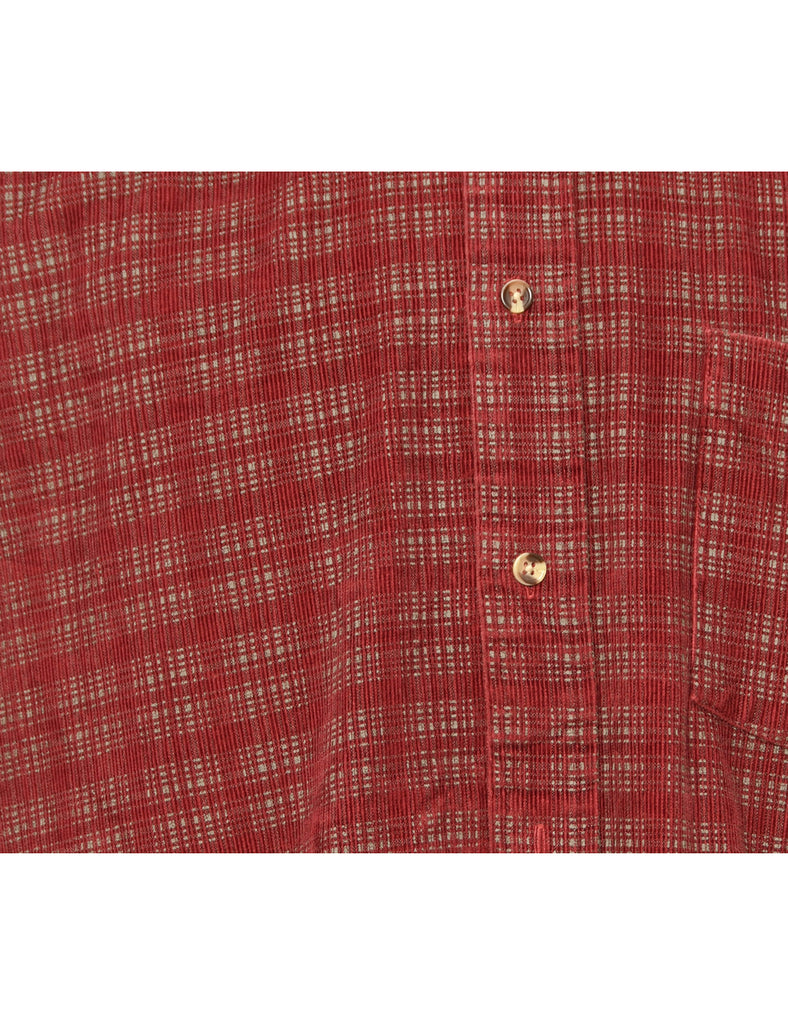 Corduroy Red Shirt - M