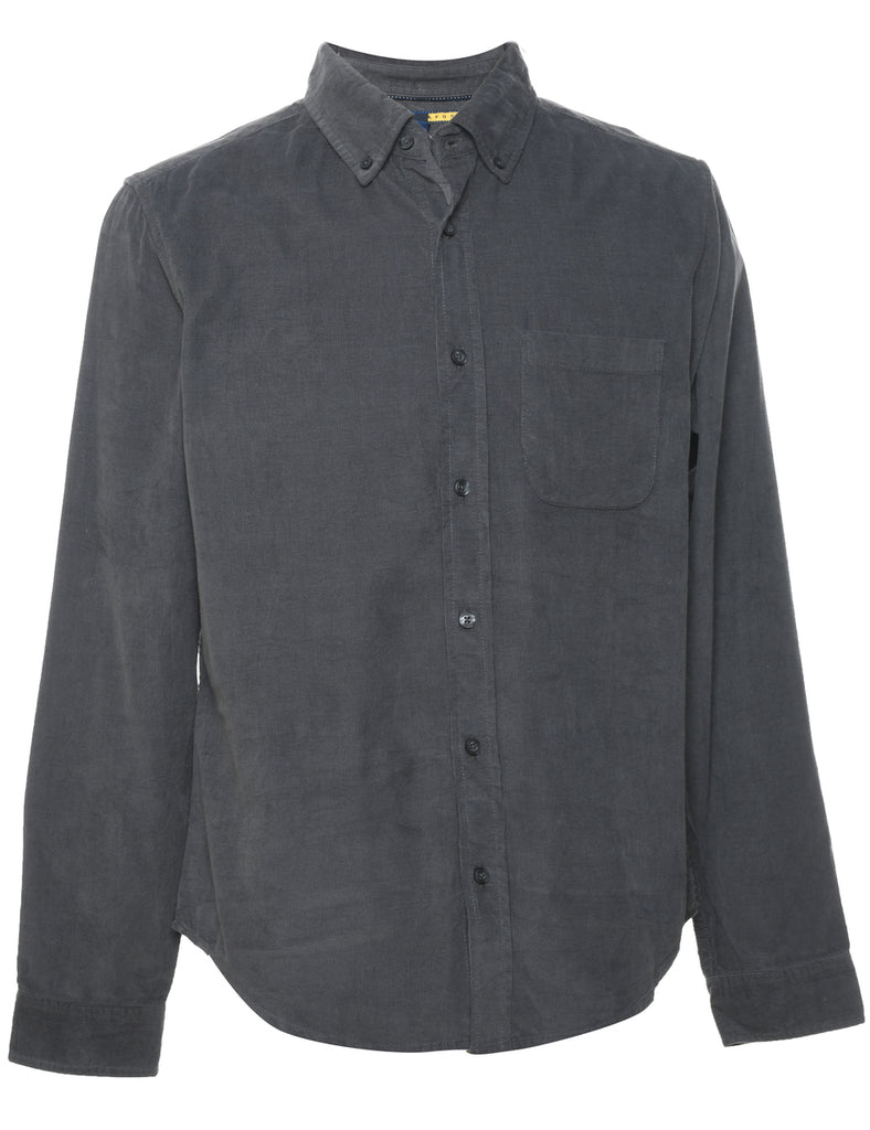Dark Grey Corduroy Shirt - S