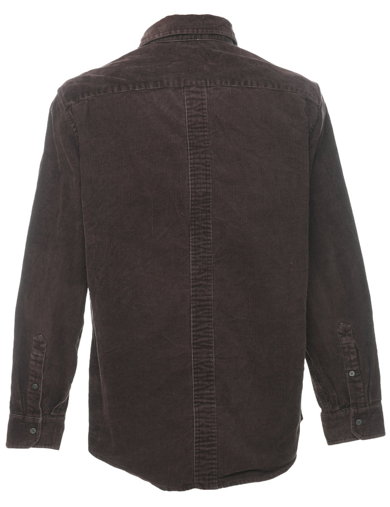 DKNY Brown Classic Corduroy Shirt - L